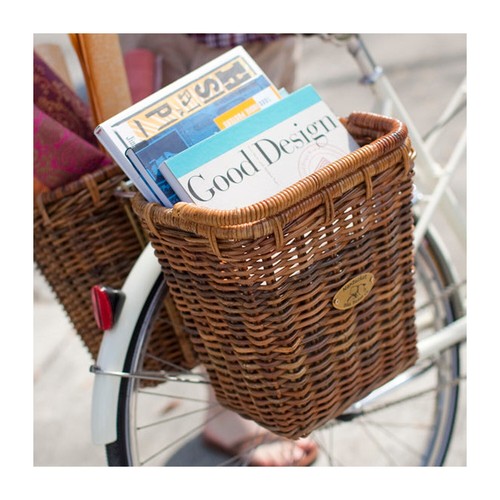 Nantucket Bike Tuckernuck Pannier Bike Basket Rectangular 13x9.5x13