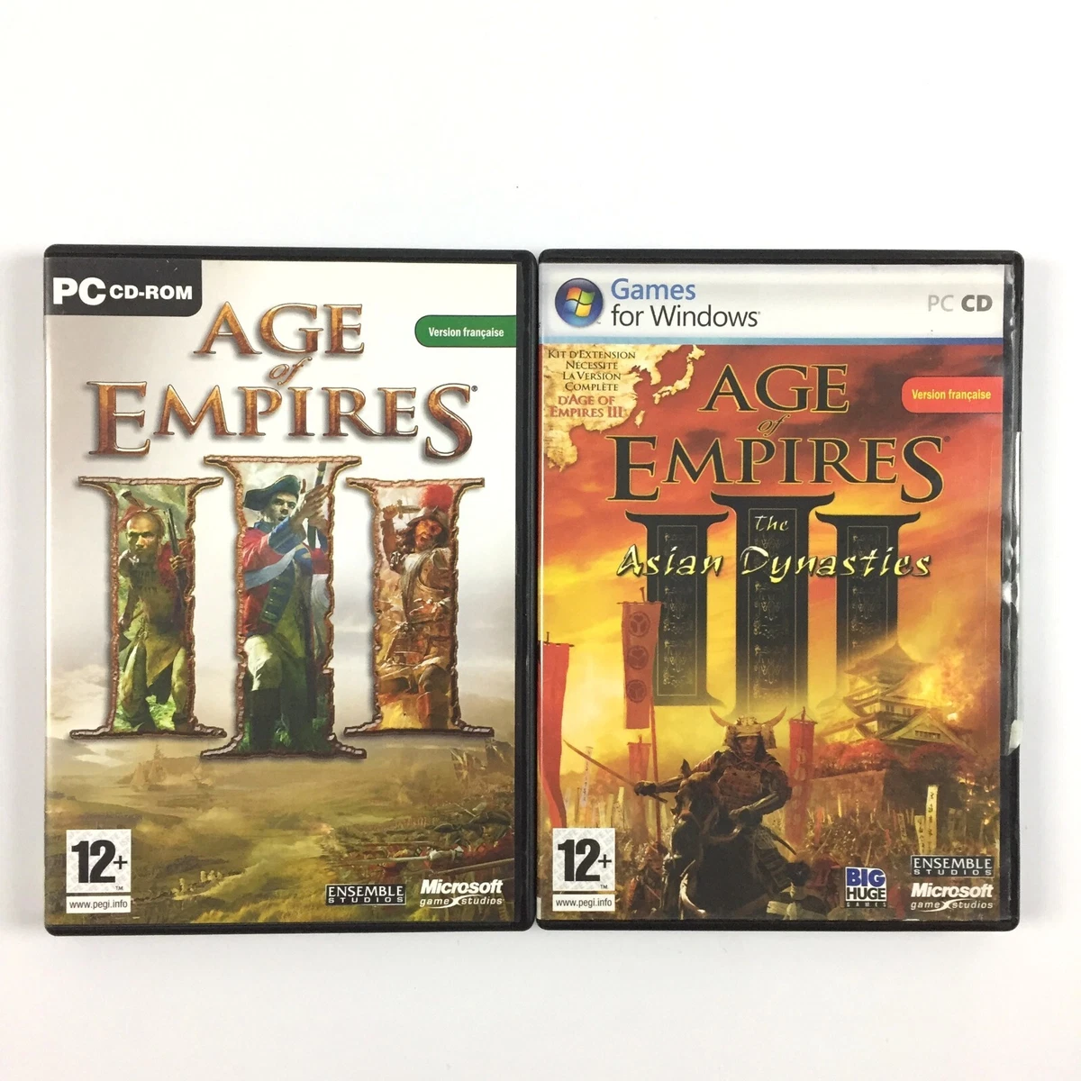 3 Jeux PC Neuf sous Blister Age of Empire III + Extensions