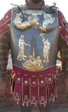 Breastplate Jacket Armor Knight Roman Armor Muscle Cuirass  with Skirt beast