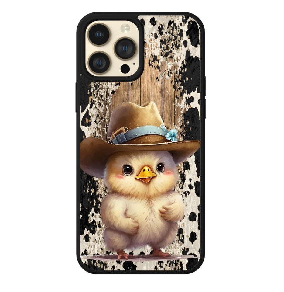 Funda protectora para teléfono vaquero pollo occidental para mujer niña linda duradera Foto 2 de 4