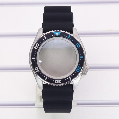 42.5mm SUB Seiko 5 Silver watch case Rubber strap Chapter Ring For Seiko NH35 36 - 第 17/19 張圖片