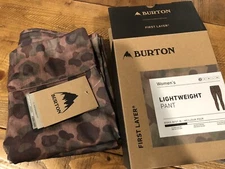 NEW Burton Lightweight Pant Base Layer XS Moisture Wicking Camo