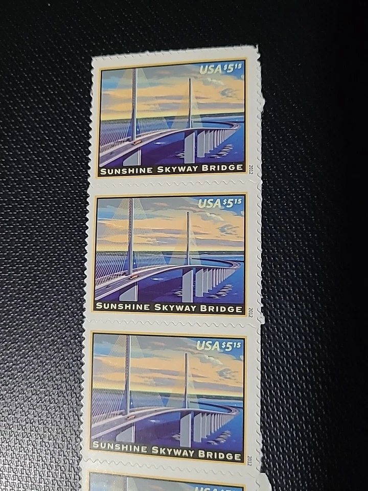 5 US #4649 $5.15 Sunshine Skyway Bridge Priority Mail Stamps VF NH MNH - Image 2 of 3
