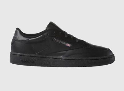 Reebok Club C 85 Triple Black Charcoal  Men's Size 5-7 Classic Vintage New