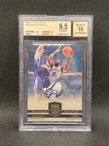 2009-10 Court Kings James Harden Rc Rookie AUTO /649 BGS 9.5 / 10