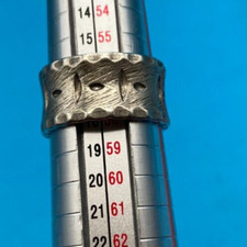 Vintage Sterling Silver .925 Wedding Band Ring Size 8 7.3 grams