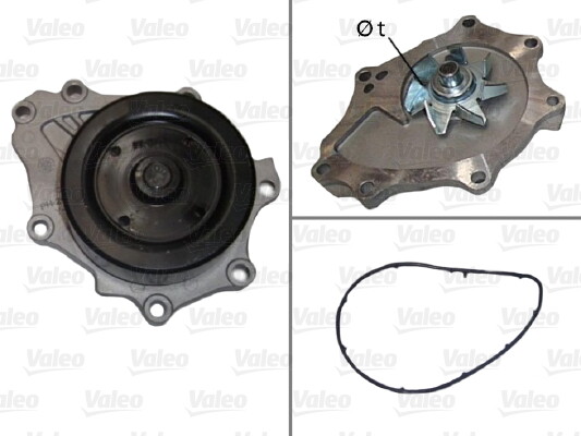 Pompe à eau Valeo 506905 circuit de refroidissement moteur de voiture