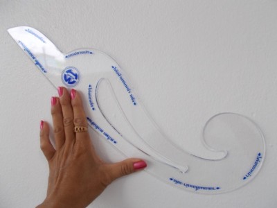 curve ruler acrylic dressmaker tool drawing sleeve pattern tailor not sent USA