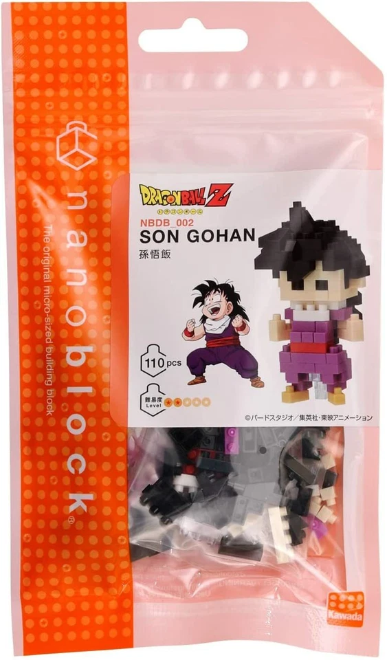 nanoblock DRAGON BALL Z SON GOHAN NBDB_002 White Block Building Toy New - Image 2 of 4