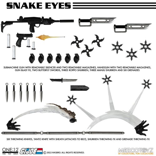 Mezco One 12 - Snake Eyes Deluxe Edition - G.I.Joe - Imagen 9 de 10