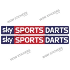 2 x Sky Sports Darts Sticker Decals Logo Badge Man cave games room (Choose Size)