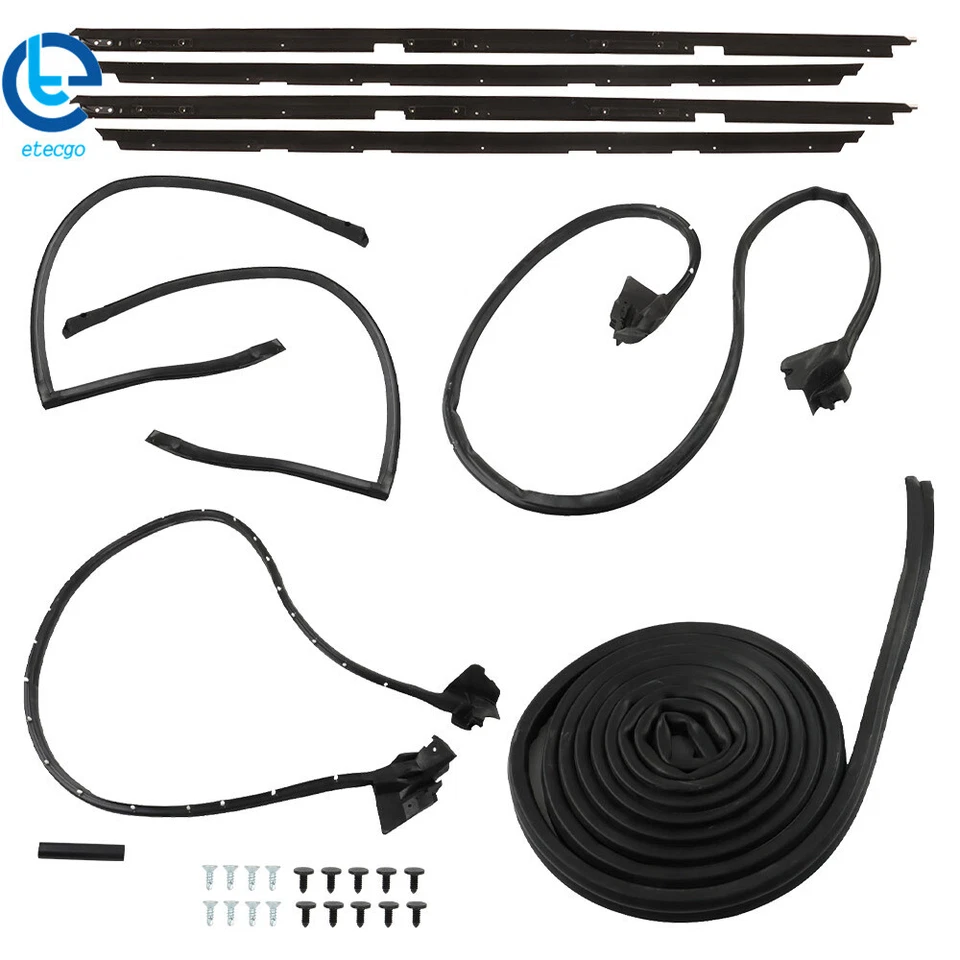 Juego de 9 sellos impermeables para Chevrolet 2 puertas Malibu/LeMans 1978-1981 Foto 2 de 4