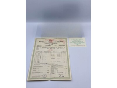 VINTAGE ORIGINAL Rolex Oyster-Perpetual Uhrenpapier 1968 240313011y2A