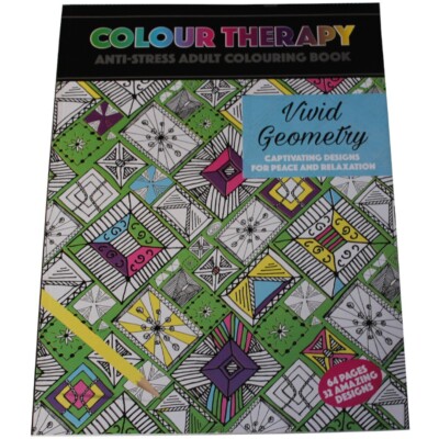 Colour Therapy Anti-Stress Adult Colouring Book, Therapiemalbuch