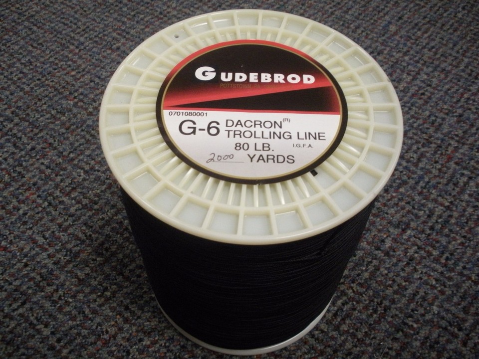 Gudebrod G6 IGFA Dacron Fishing Line Greenspot/Black - 12-180 Lb - 100 ...