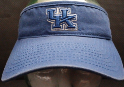 Vtg Adj Strapback Top Of The World University Of Kentucky UK Logo Visor Cap Hat