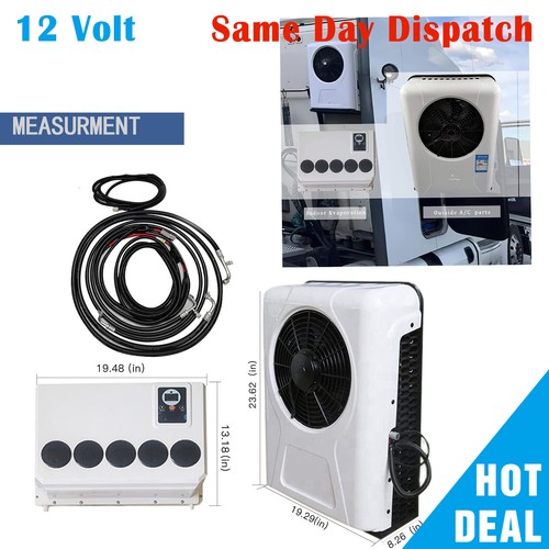 12 Volt Air Conditioner 960W 12000BTU for Semi Truck Split Air