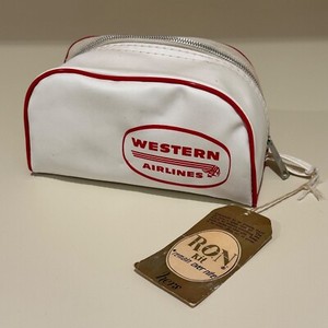 WESTERN AIRLINES *RARE* Vintage Her's RON Kit Remain Over Nite