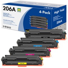 4PK 206A W2110A 206X Toner For HP Color Laserjet Pro MFP M283cdw M283fdw M283fdn