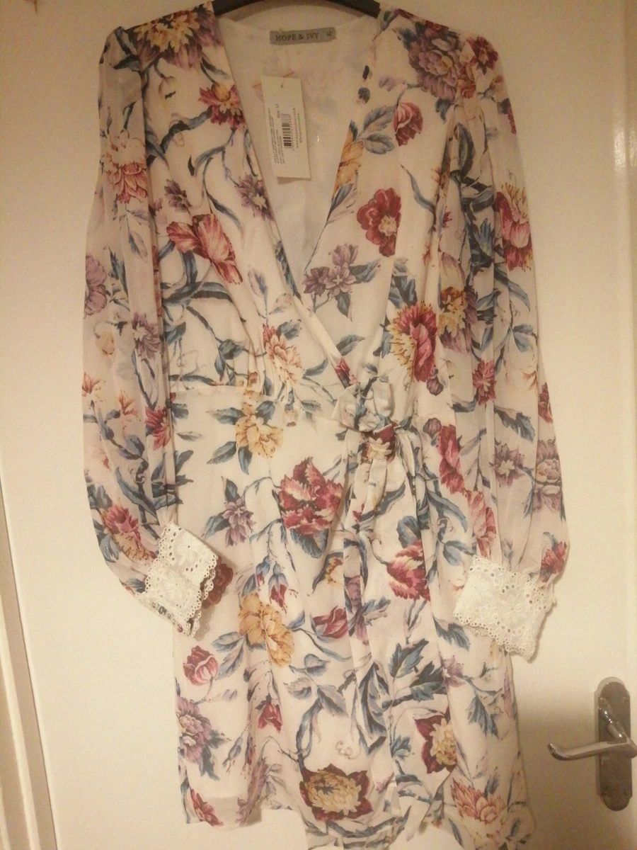 Hope and ivy wrap dress outlet