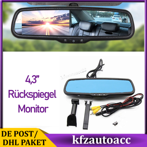 Rückspiegel Monitor Innenspiegel Rückfahrkamera Parkmonitor 4,3" Für Ford S-MAX - Bild 1 von 8