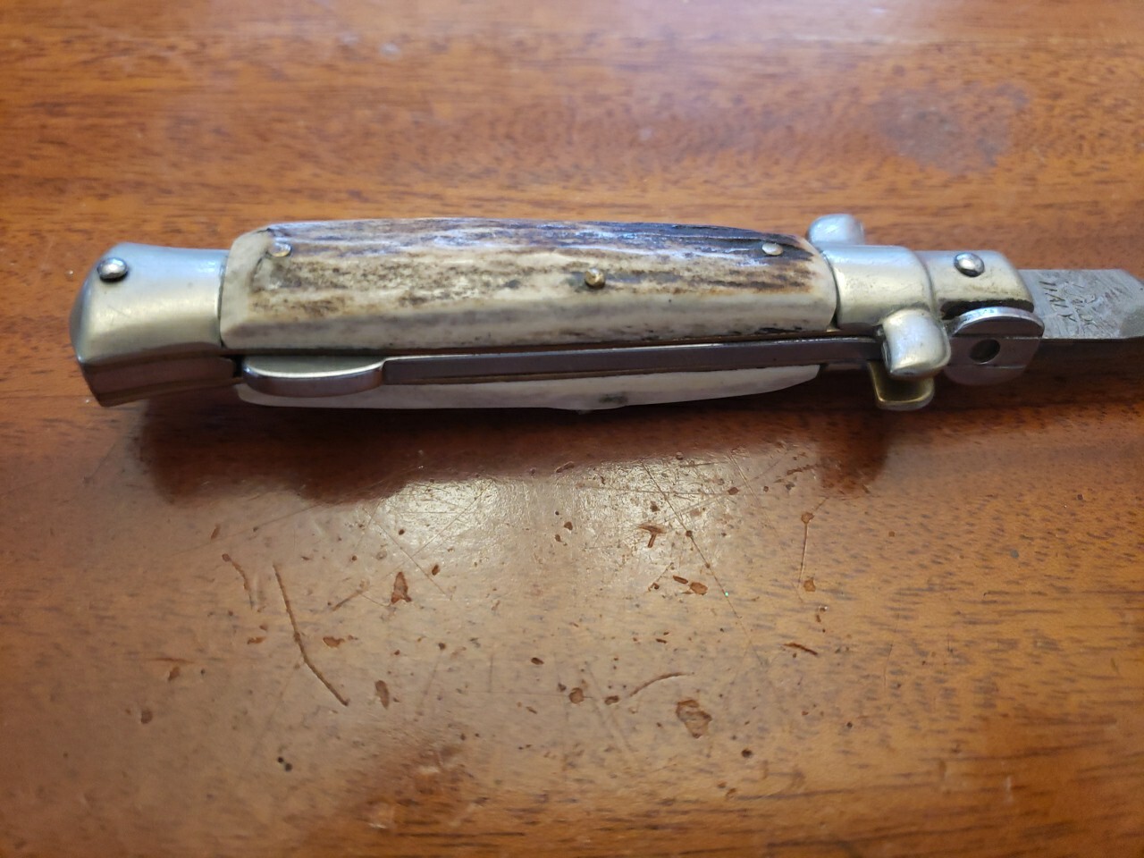 Vintage Falcon Italy Manual opening Italian Folding Knife Kriss Blade