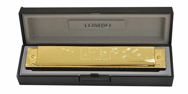 TOMBO Nº1921Gm Llave Super Deluxe Trémolo Armónica 21 agujeros de Japón Foto 2 de 4