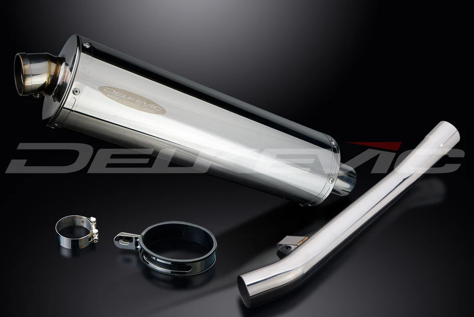 Suzuki GSX750F Sports 1998-2006 комплект овального глушителя из нержавеющей стали без шнуровки 18 дюймов - Изображение 3 из 4