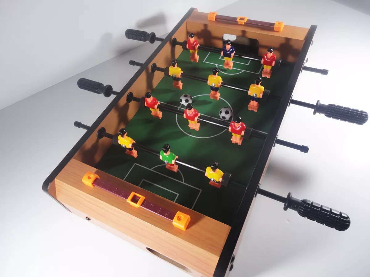 Jogo de mesa Foosball, mesa clássica de futebol para 2 pessoas