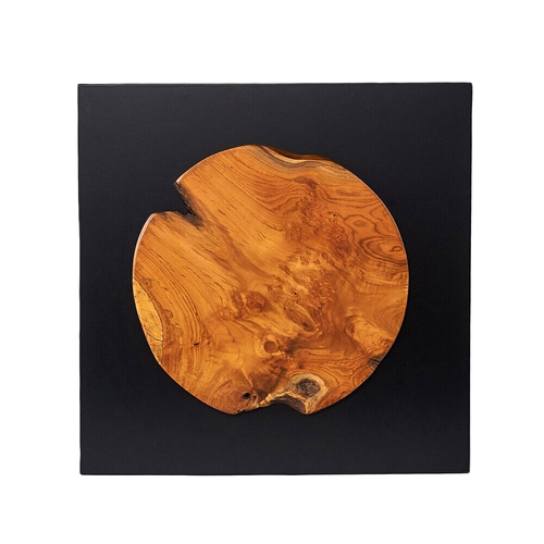 Decorazione da parete rustica in legno di teak 17''x 17'' casale bordo vivo decorazione arte da parete regali - Foto 5 di 14