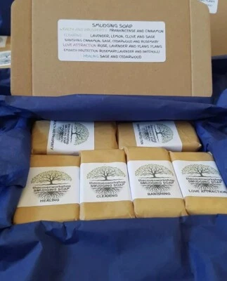 letterbox soap gift set 6 handmade soap box vegan natural uk made Box Smudge
