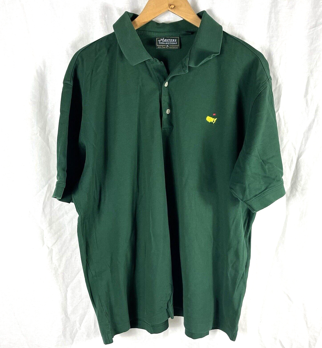 Masters Collection Polo Shirt Men's XL Green 100% Pima Cotton Golf