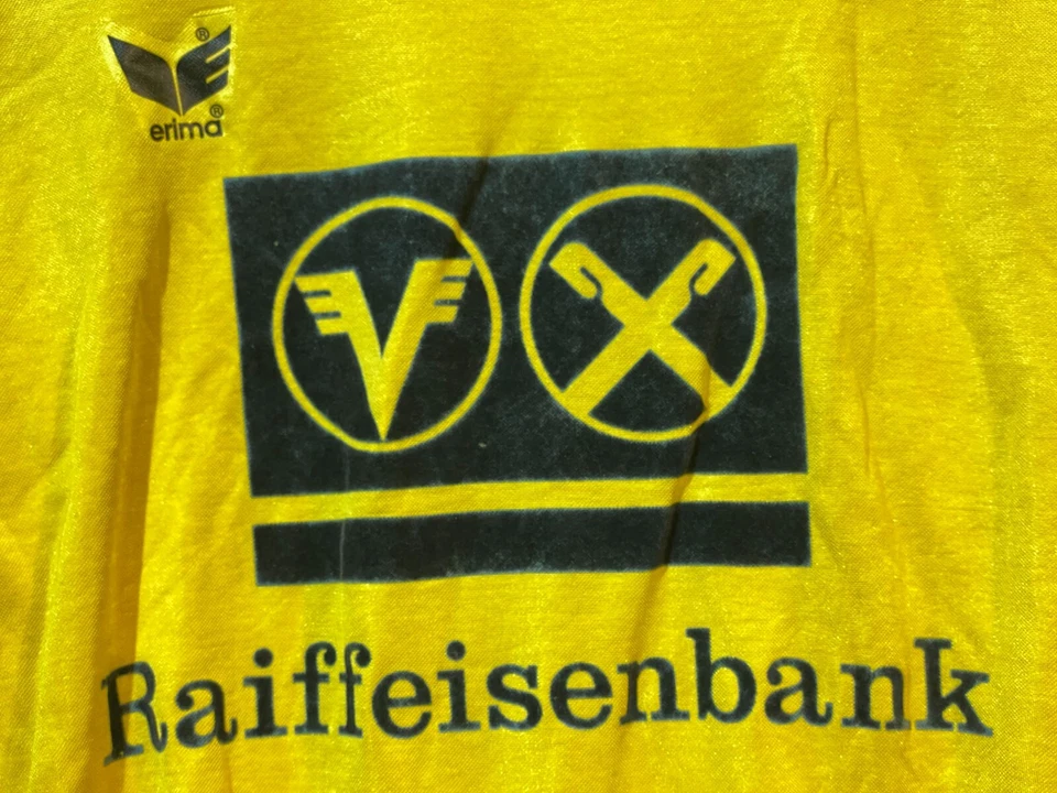 Vintage Erima Retro Fußballtrikot Raiffeisen Logo Herren Größe M - Bild 2 von 4