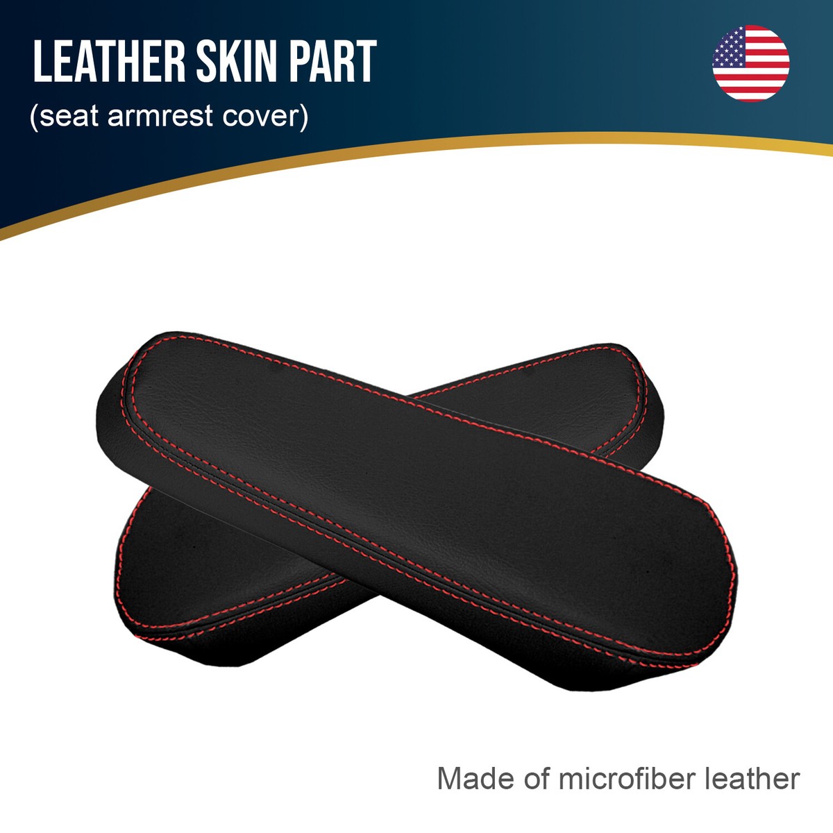 DOARAT ロゴクッション 赤 黒セットused Fits 2006-2011 Chevrolet HHR Leather Seat Armrest Red Stitch | eBay