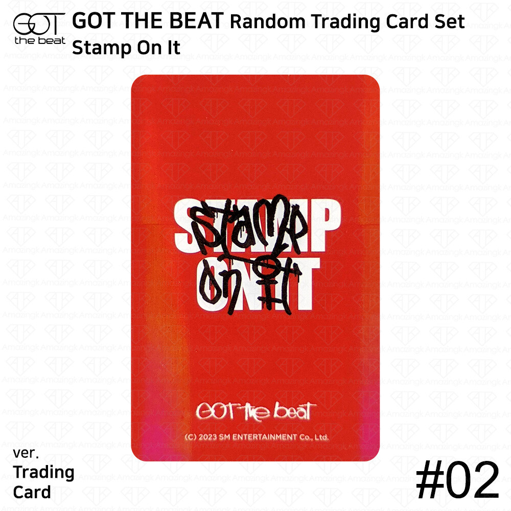 GOT The Beat Official Random Trading Card Stamp On It