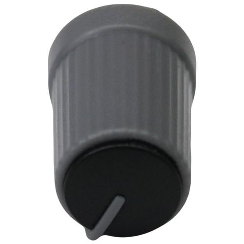 Grey Body Colour Cap Mixer / Volume Control Knobs - 6mm D-Shaft D270 - Push Fit - Picture 20 of 33