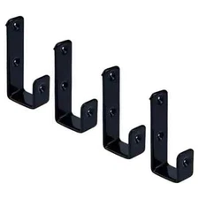 4pcs Heavy Duty Hook Bracket Coated Stainless Steel J Hooks 1inch Inner Bunk Bed