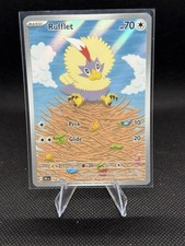 Pokémon TCG Rufflet Illustration Rare SV: Black Bolt 154/086 NM