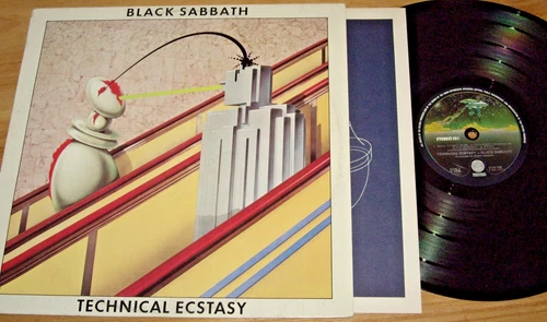 BLACK SABBATH *OZ 1st Press with Insert VERTIGO LP 'TECHNICAL ECSTASY' 1976 EXC