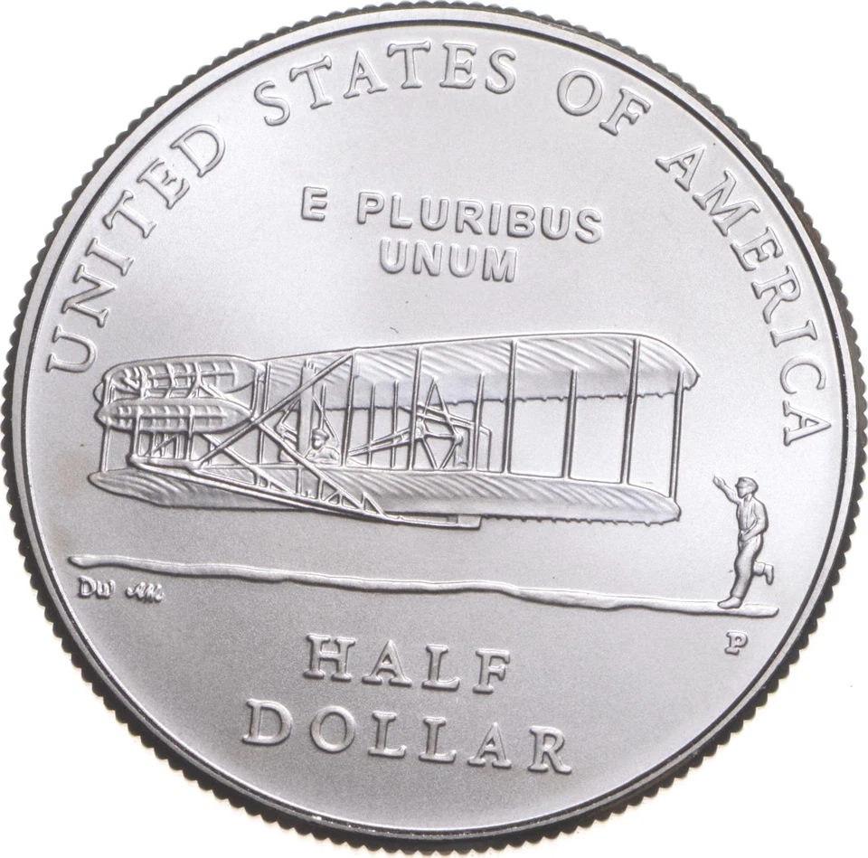 2003 Unc Wright Brothers First Flight Commemorative Half Dollar *3587 - Image 2 of 3