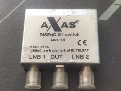 Commutateur DiSEqC 2/1 2 Entrées Satellites 1 Sortie Récepteur Switch 2x1 - Photo 1/3