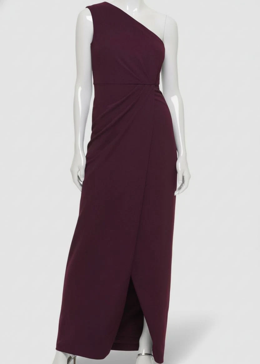 a line knee length dress Marsoni M286S Knee Length Semi-Formal Dress Navy / 16 main image 1