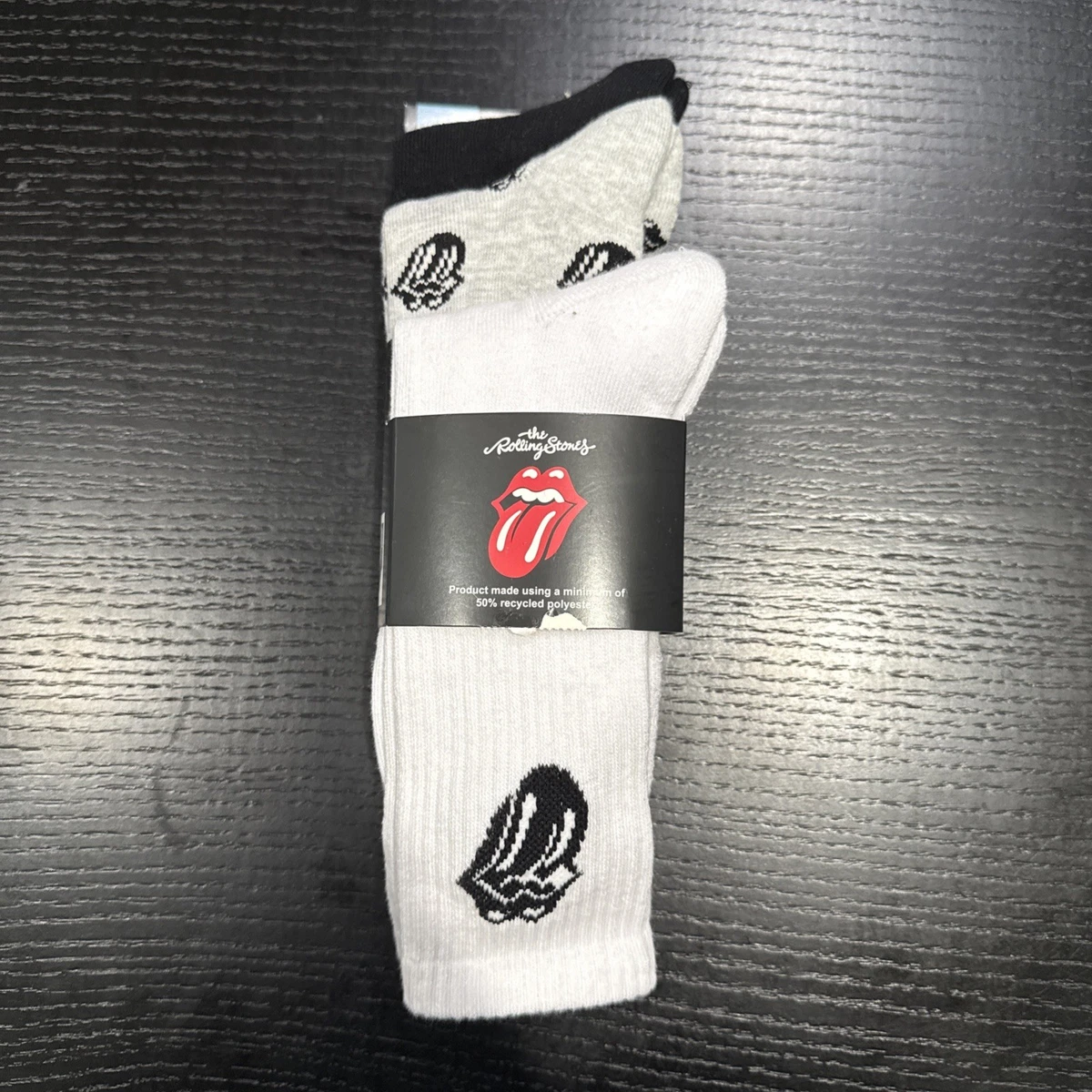 Pack de 3 calcetines The Rolling Stones Primark para hombre talla 10-13 EE. UU.