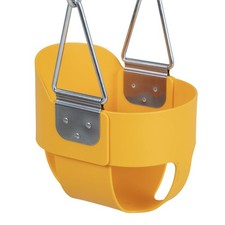 Jack  June Yellow High Back Full Bucket Playset Toddler Swing with Plastisol...