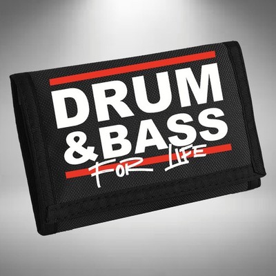 Drum & Bass Wallet For Life Jungle Old Skool DNB Inspired Bag Base Ripper