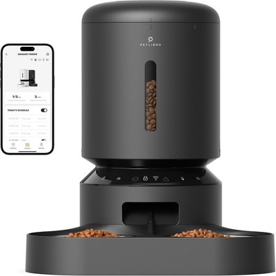 PETLIBRO GRANARY WIFI DUAL ESSENSCHALE SCHWARZ Futterautomat