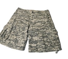 Rothco Military Camo Cargo Shorts Green BDU Men XL 12" Inseam Adjustable