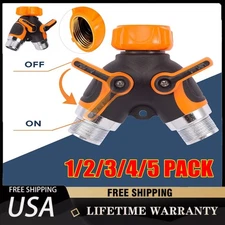 Giraffe Tools Garden Hose Splitter 2 Way Heavy Duty for Outdoor Faucet Spigot US