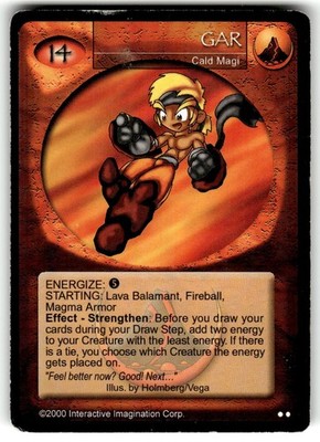 2000 Magi-Nation Unlimited Base Set Card UC Gar : Cald Magi