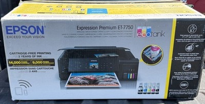 Epson Expression Premium EcoTank ET-7750 All In One Printer For Parts Broken
